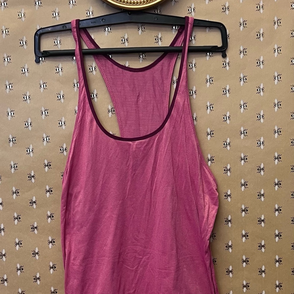 Lululemon Athletica Pink Sleeveless Backless Tank Top